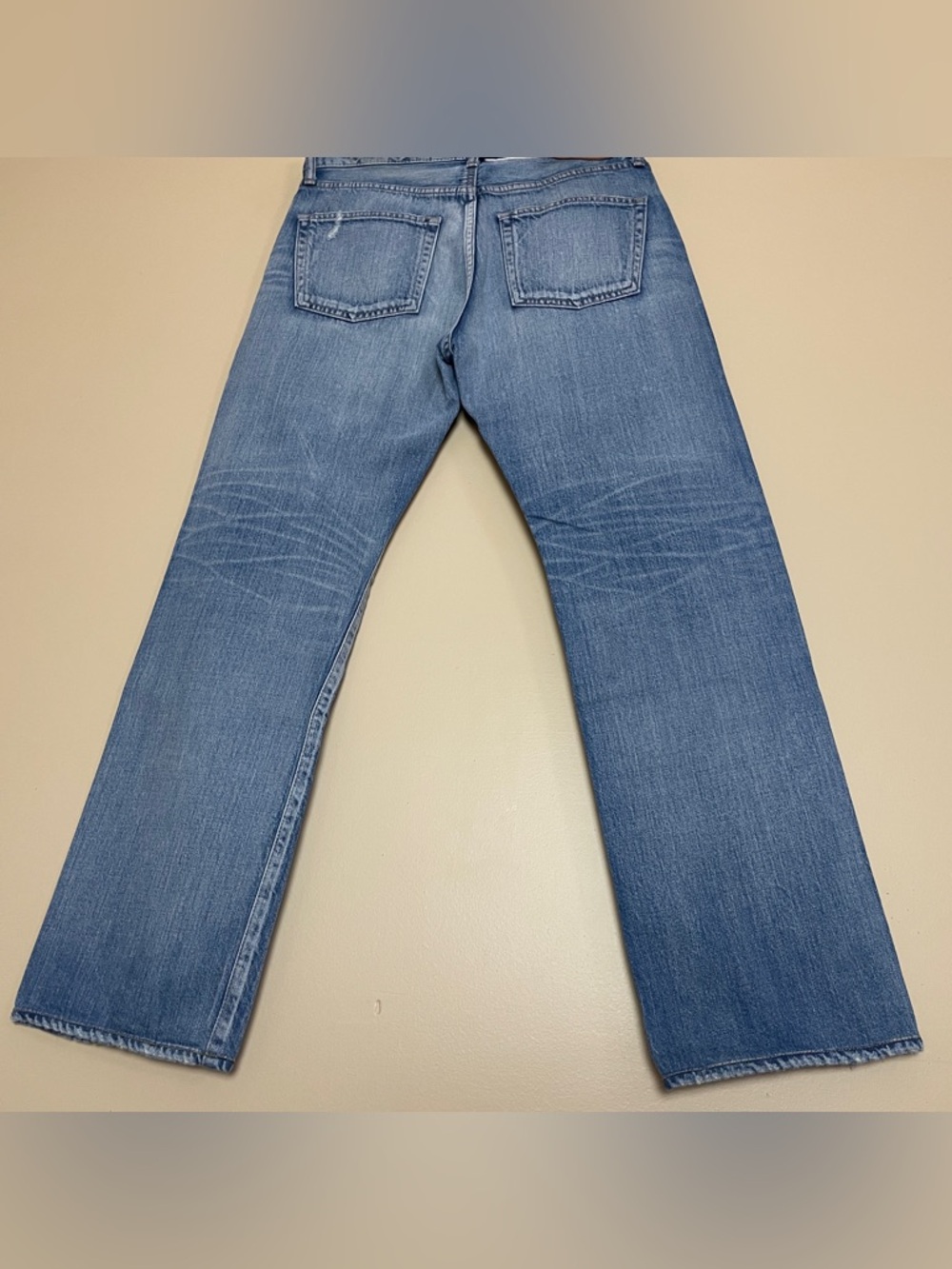 Moussy Vintage Selvedge Jeans Women's 28 Button Fly Straight Leg Distressed - Picture 5 of 16